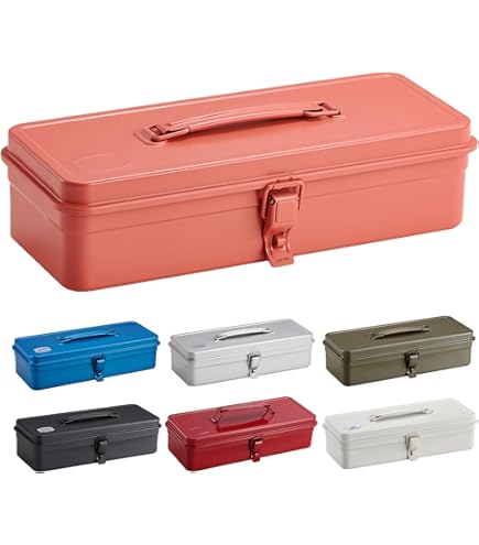 Amazon.co.jp: 東洋スチール(TOYO) スチール製山形工具箱 Y-350 ピンク